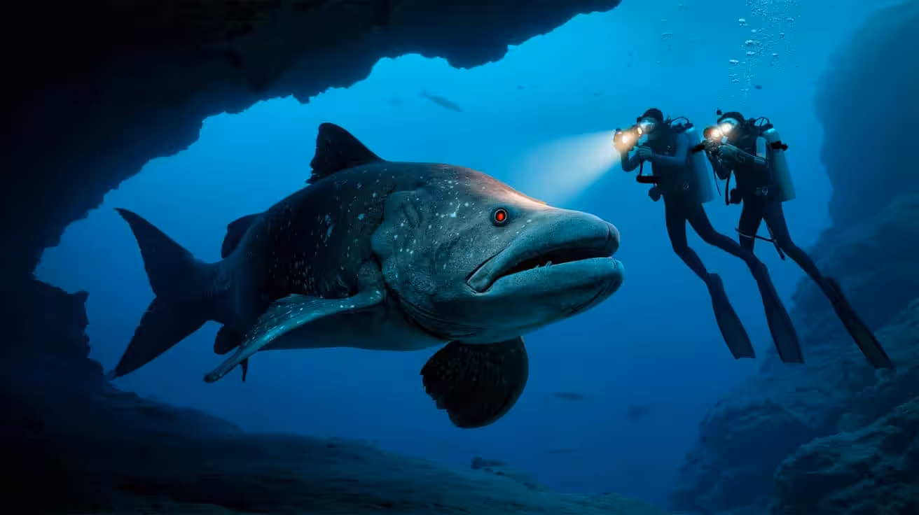 A “living fossil”: for the first time, divers from France capture rare images of an emblematic species in the waters of Indonesia