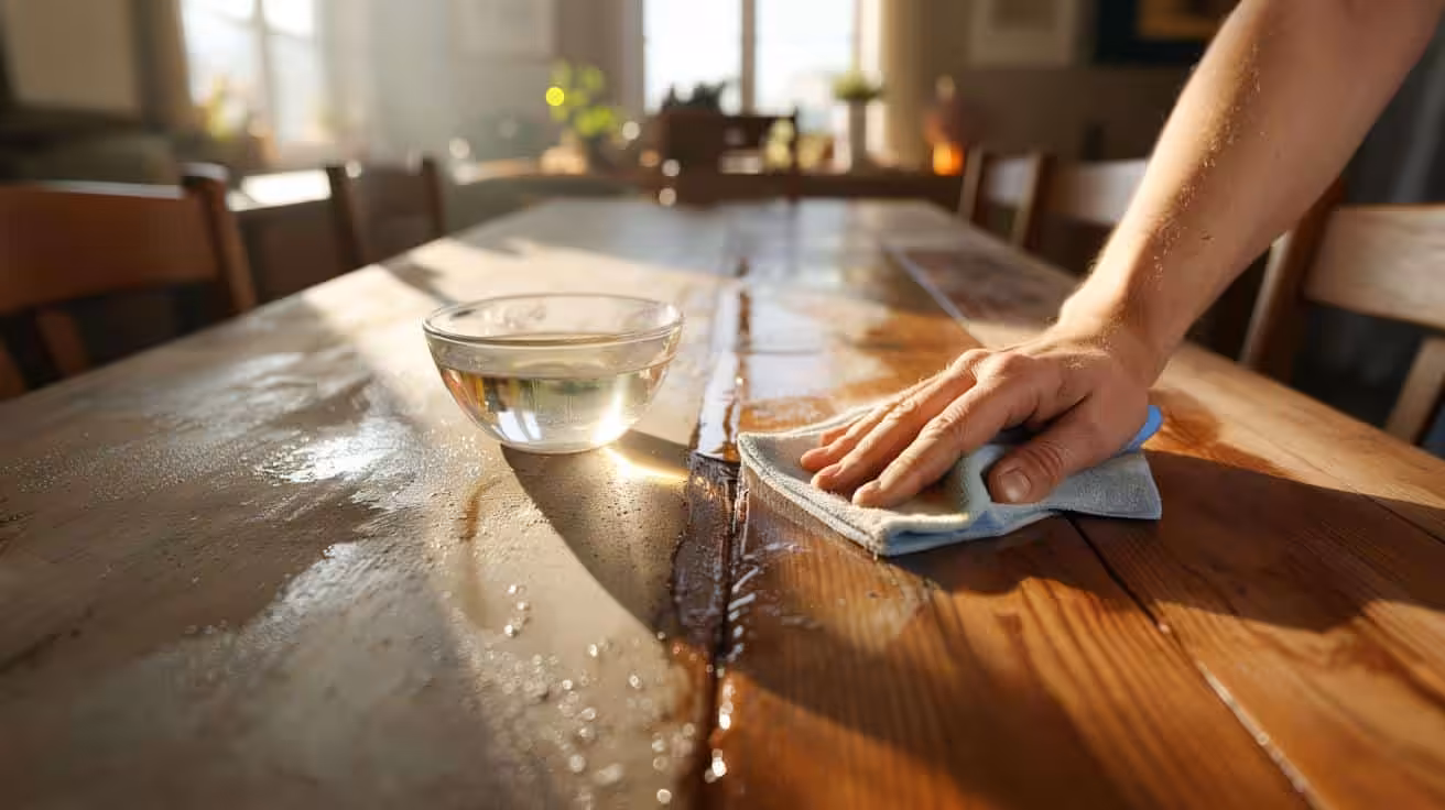 A microfiber cloth soaked in this simple homemade solution can restore old wooden furniture to an almost brand-new finish, according to restoration experts