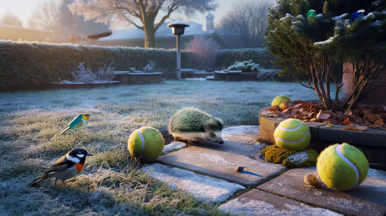 A small gesture that changes everything: why placing tennis balls in your garden can help save birds and hedgehogs this winter