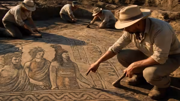 Archaeologists Are Astonished: A Mosaic Emerges Linking The History Of Rome And Ancient Egypt