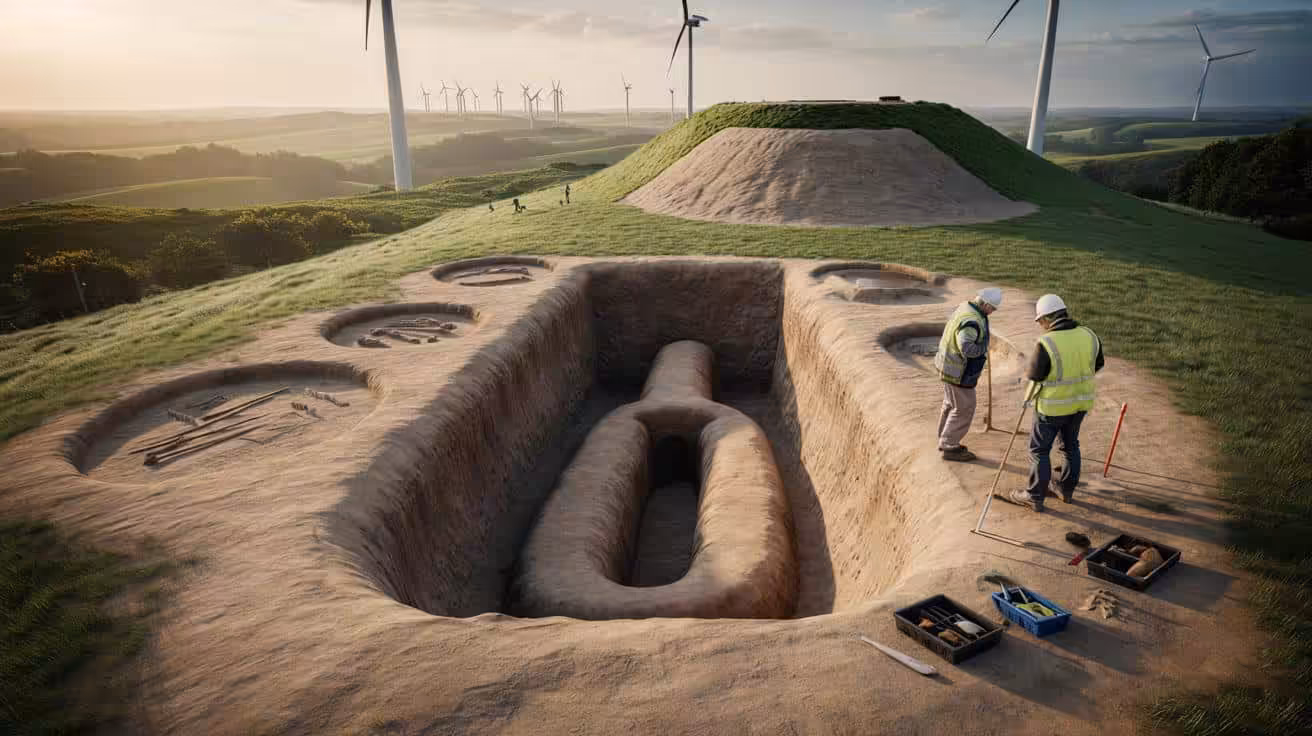 Archaeologists have uncovered a medieval tunnel dug into a 6,000‑year‑old burial site