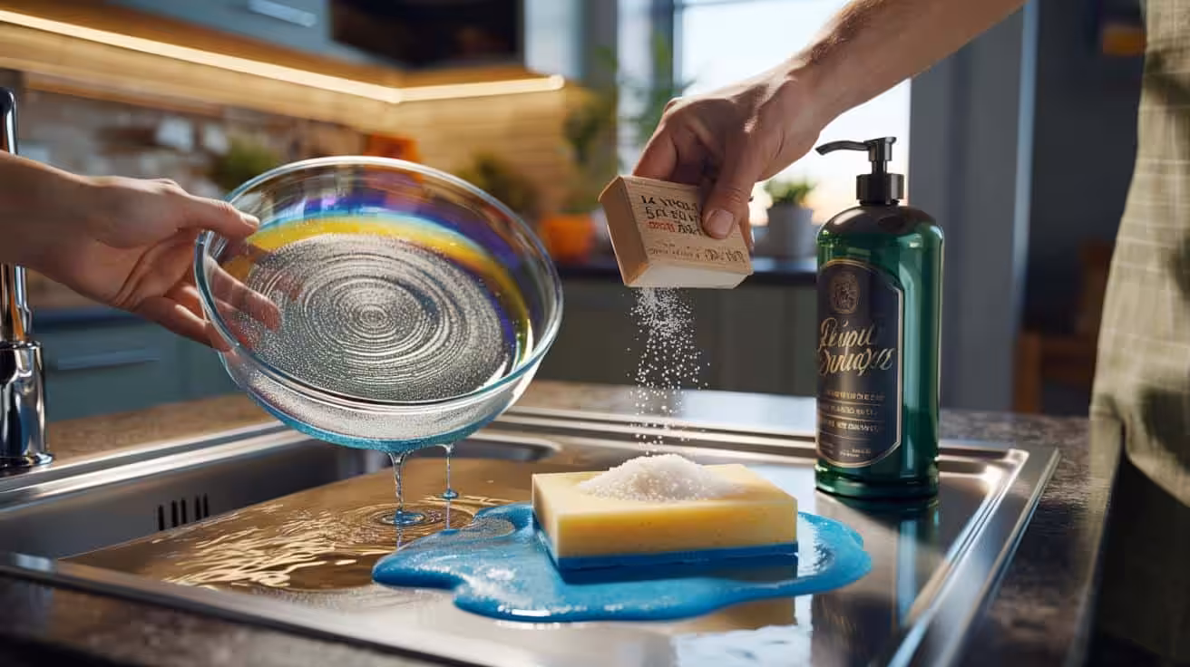Bad news for cooks who trust pricey fancy detergents: adding cheap table salt to dish soap solves the one kitchen problem no one wants to admit