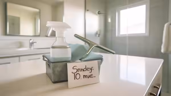 I do this every Sunday”: my bathroom stays clean all week with almost no effort