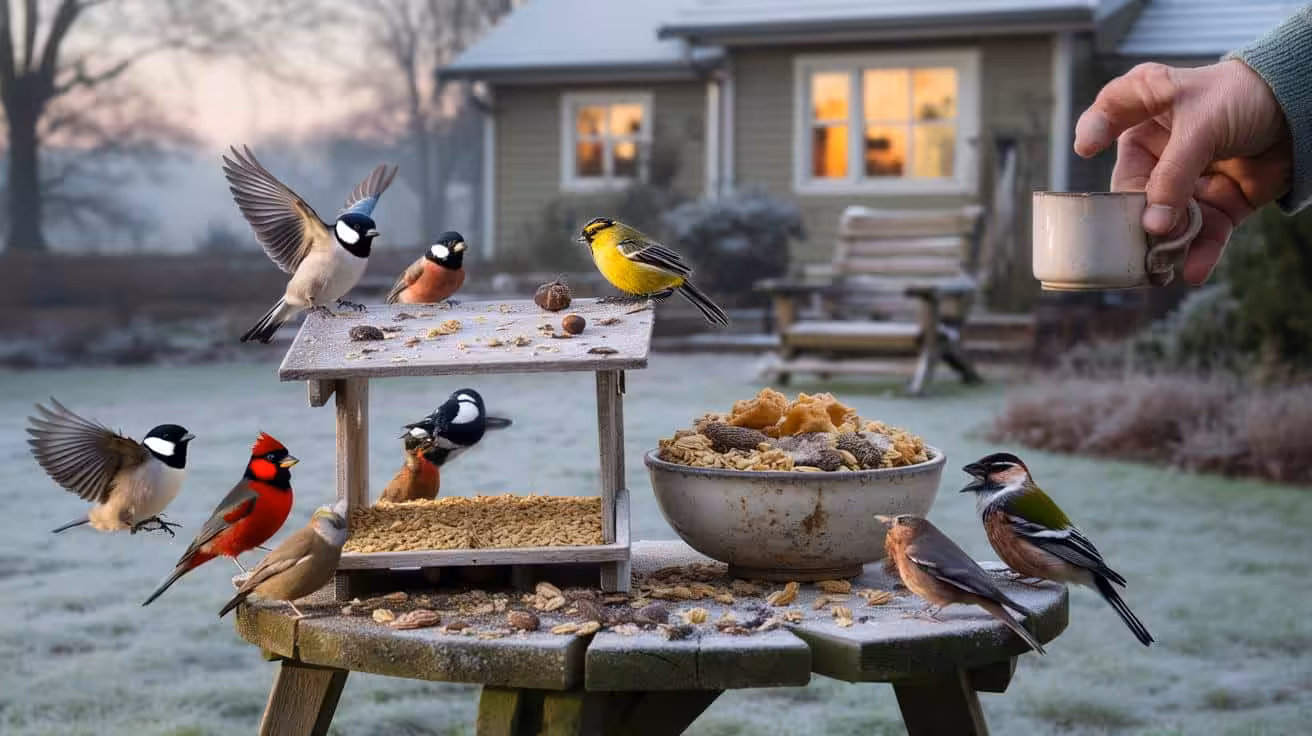 Bird lovers swear by this cheap December treat that keeps feeders packed and attracts birds to the garden every single morning