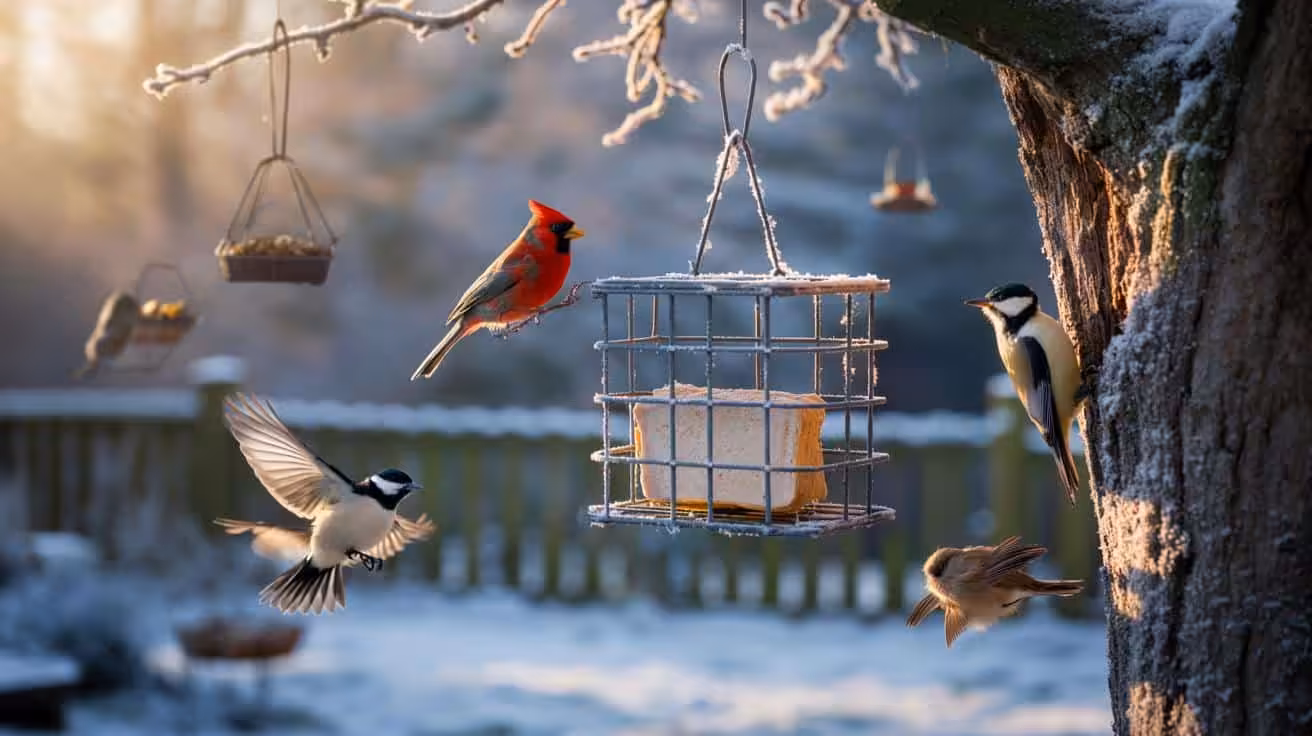 Bird lovers use this cheap December treat to keep feeders busy and attract birds every morning
