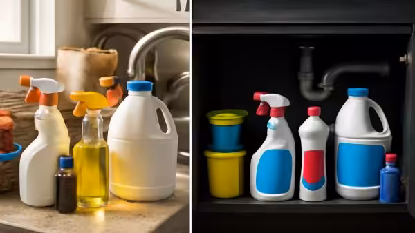 Most people store cleaning products incorrectly, making them less effective
