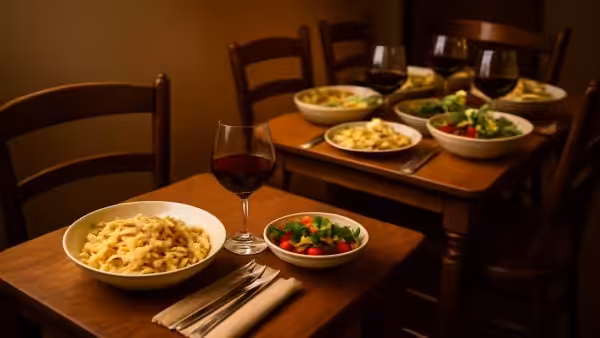 This dinner works just as well eaten alone or together