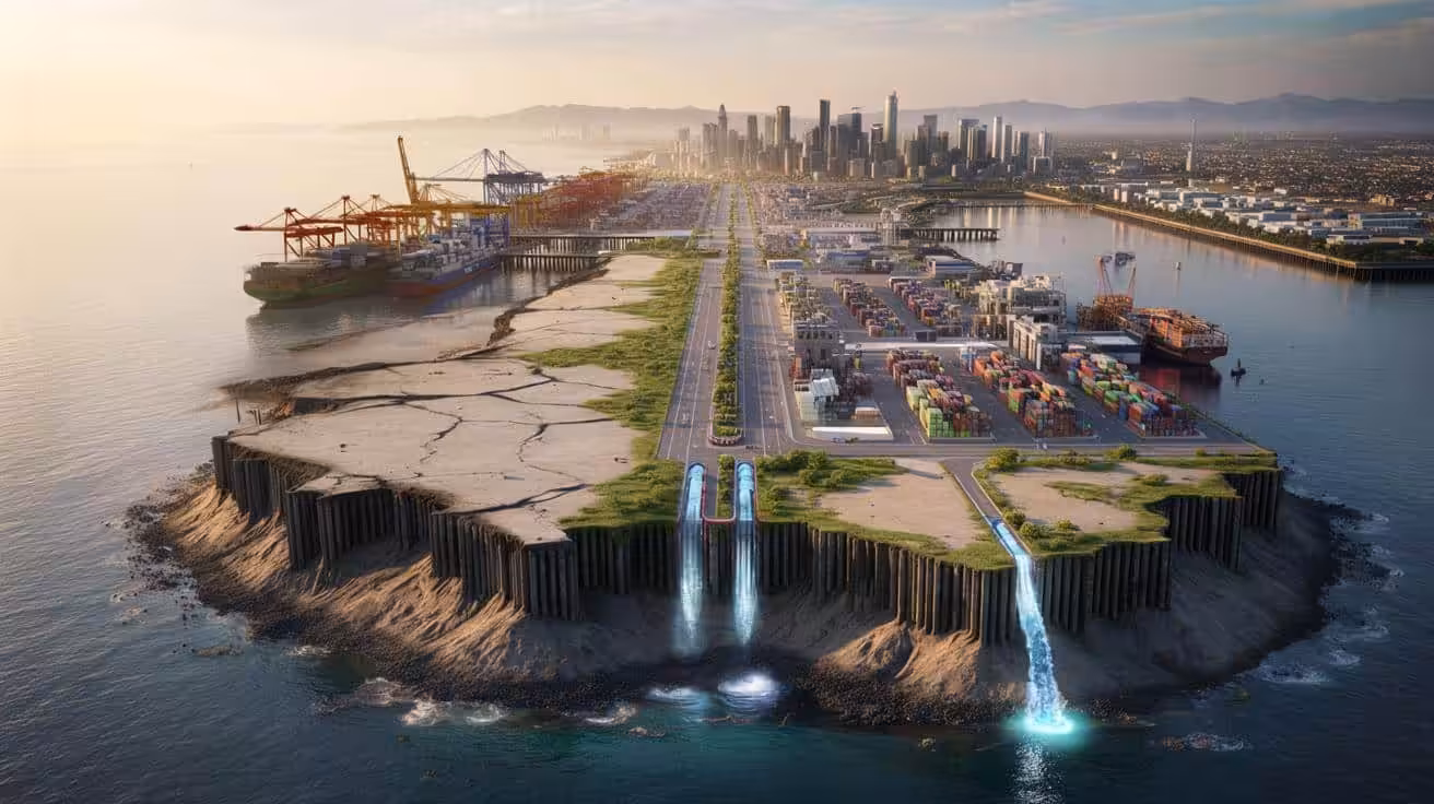 Engineers slowed land subsidence by pumping water into empty oil fields for decades