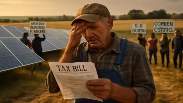 Retired farmer faces crushing tax bill after leasing unused land for solar panels: ‘I was trying to go green, not go broke’ – a case that tears public opinion in two