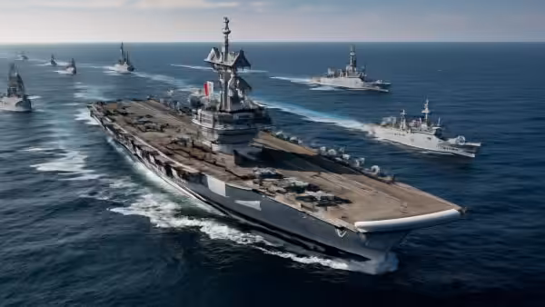 France takes a big risk by putting its aircraft carrier at the heart of a massive joint drill where the goal is not to shine for a day but to last for weeks with allies
