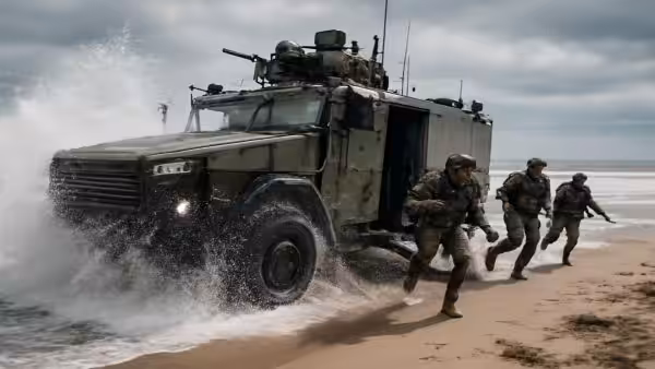 France Puts Its Griffon 6×6 Armoured Vehicle To The Harshest Test: Going From Sea To Shore Without Losing The Minute That Decides Whether An Operation Expands Or Dies