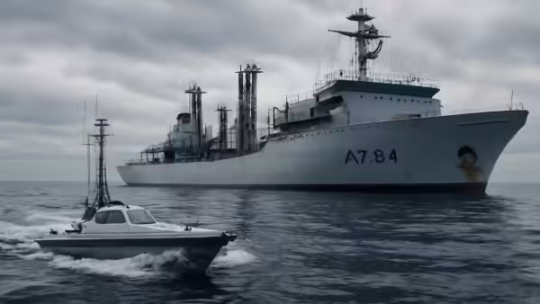France Picks A Ruthless Judge: Hovering Near Replenishment Ship Jacques Stosskopf, It Hunts The Invisible Mission-Killing Bugs