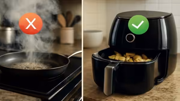 New study shows air fryers produce far fewer toxic particles than frying