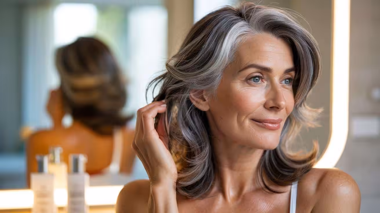 Goodbye hair dyes : the new trend that covers grey hair and helps you look younger
