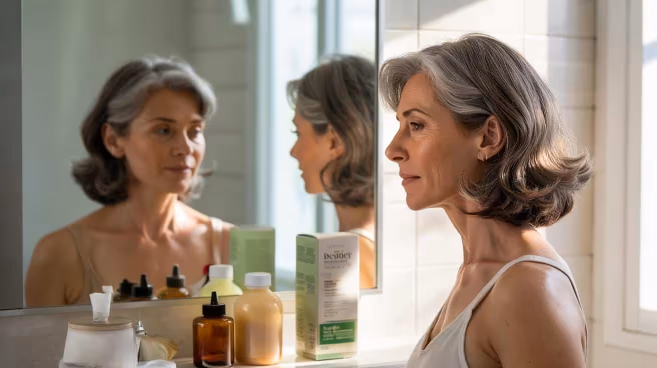 Goodbye to traditional hair dyes : a new trend is emerging that naturally covers grey hair while helping people look younger