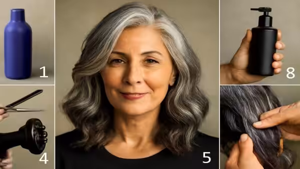 Gray hair: 5 steps to take to enhance salt and pepper hair without looking old, according to a hairdresser