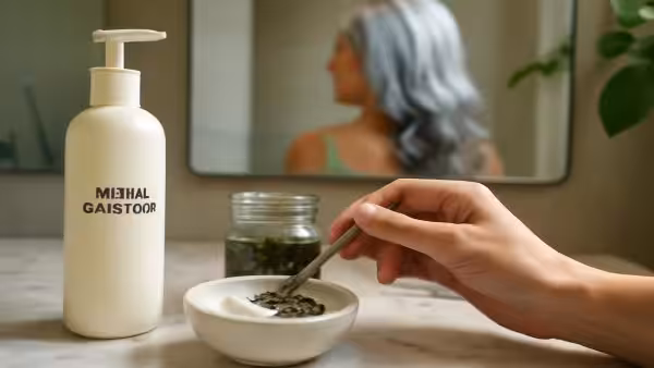 Goodbye hair dye for grey hair, as this simple conditioner add-in gradually helps restore natural colour over time