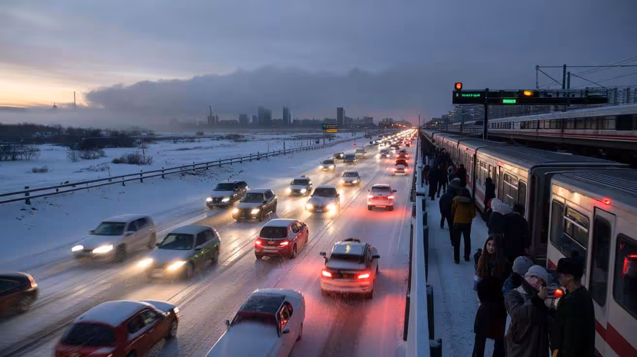Heavy snow is now officially confirmed to intensify into a high-impact storm overnight, as meteorologists urge people to stay put while commuters refuse to change plans