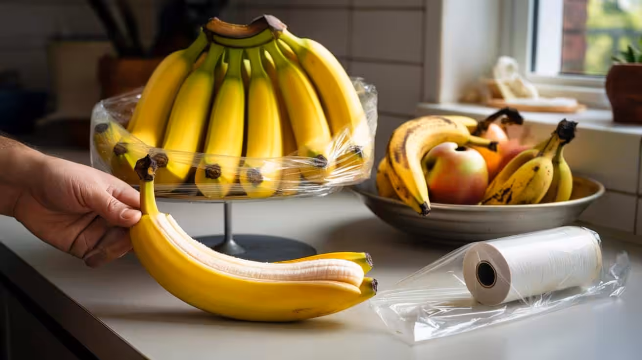 How bananas can stay fresh and yellow for weeks with a single household item and why nutrition experts are warning it should not be used