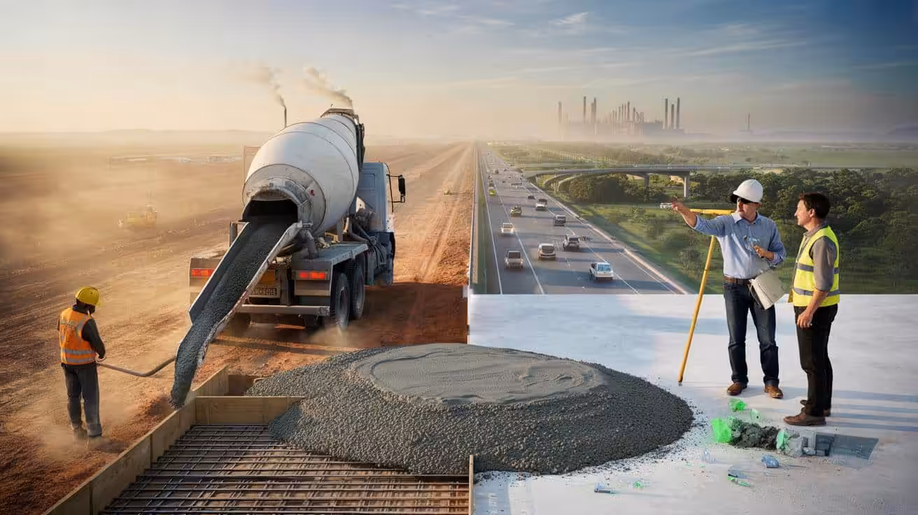 Humanity produces 952 tonnes of it every second – and Australians think they’ve found a cleaner kind of concrete