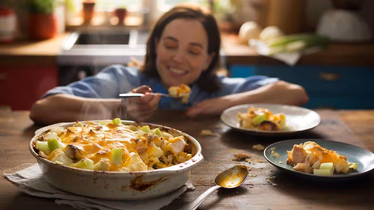 I made this baked dish without stress and it showed in the taste