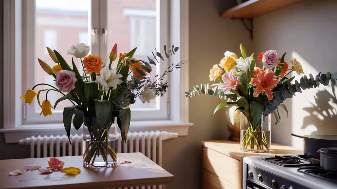 If your flowers fade quickly, temperature stress is often the reason