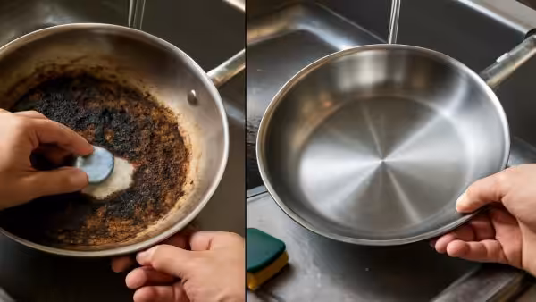 Neither Baking Soda nor Vinegar: The Magic Ingredient to Remove Burnt Grease From Your Pans in a Flash