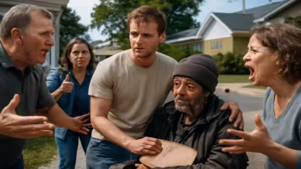 How a small act of kindness turned into a neighborhood scandal over who really deserves help in a world where everyone feels like a victim