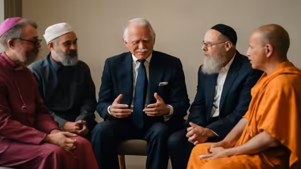 King Charles III meets interfaith leaders and calls for unity in a divided world: “Respect must be our common language”