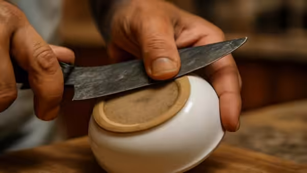 I saw how they sharpen knives in India, and now I do it myself at home, even old knives become razor sharp in just one minute.