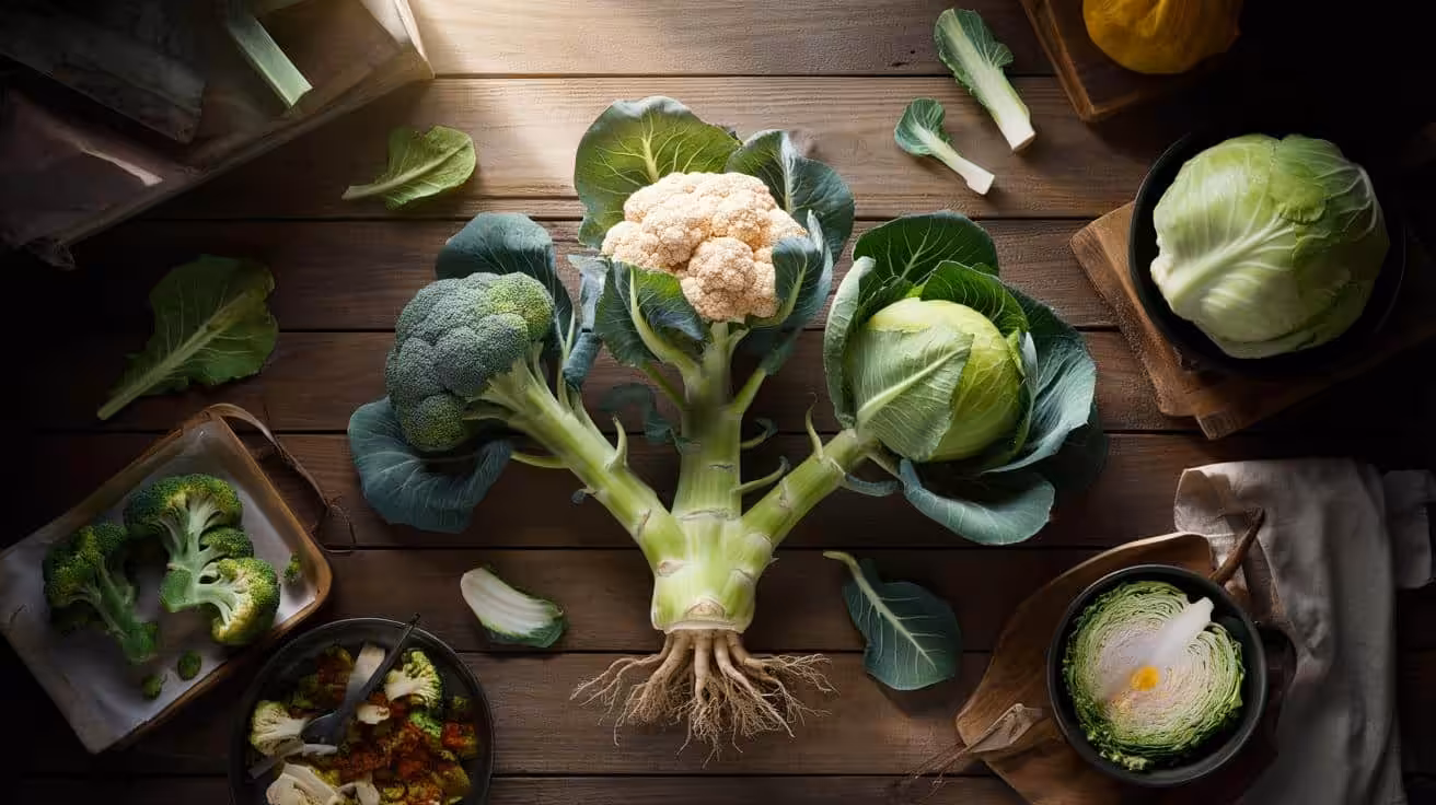 Many people don’t realise it, but cauliflower, broccoli and cabbage are all varieties of the same plant