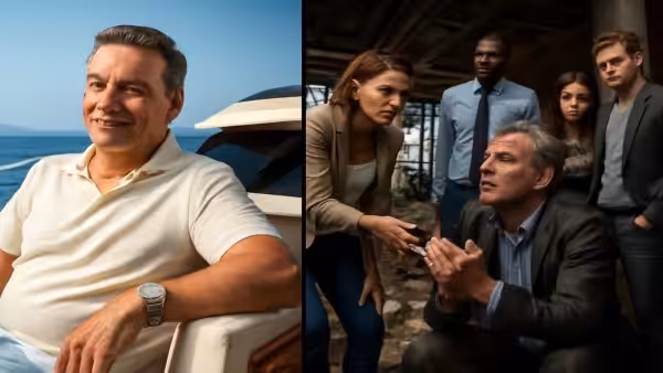 The bittersweet downfall of a self-made millionaire who fired his loyal staff to buy a yacht, only to beg them for help when his empire collapsed – a morality tale that enrages some and inspires others