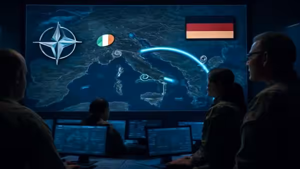 This exercise involving Italy and Germany confronts NATO with its most concrete challenge: moving a firing mission from one country to another like a simple radio order