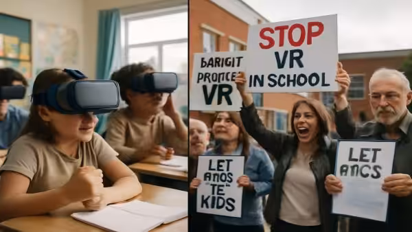 Parents outraged as elementary school introduces controversial virtual reality history program that immerses children in graphic war scenes to ‘teach empathy’ while critics warn of psychological harm and desensitization