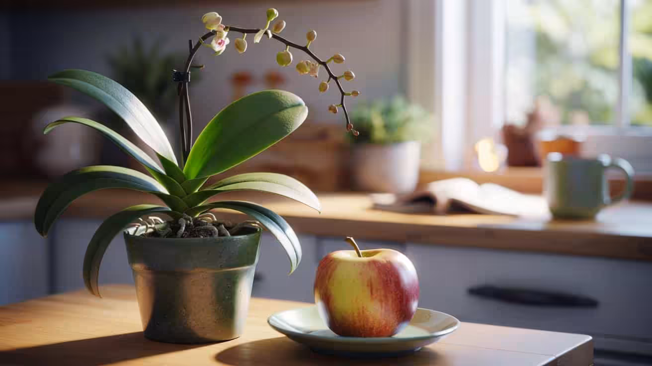 Place this object near your orchid : blooming starts in just a few days