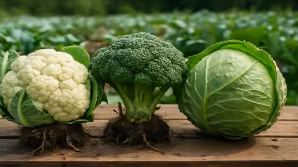 Many people don’t realize it, but cauliflower, broccoli, and cabbage are all different varieties of the very same plant