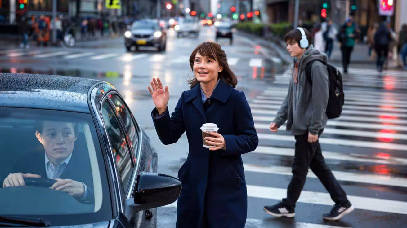 Psychologists say that waving “thank you” at cars while crossing the street is strongly associated with specific personality traits