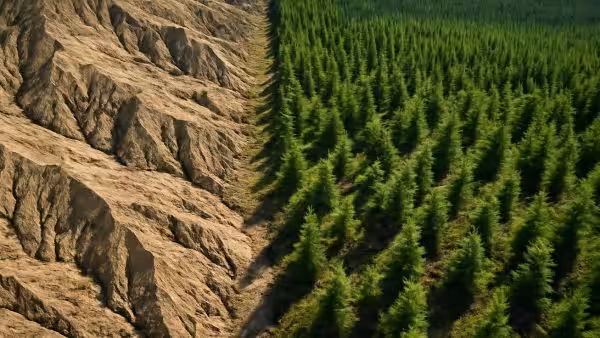 After 25 years of reforestation, once-barren landscapes are now absorbing millions of tons of CO annually