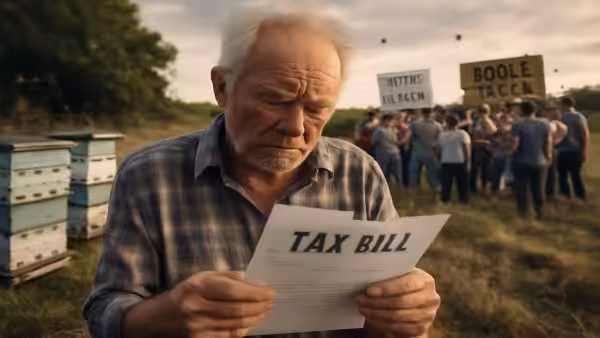 When kindness sparks conflict: a struggling retiree faces a crushing agricultural tax bill after lending his land to a beekeeper for free, igniting a bitter debate over whether generosity is noble or naive in a system that punishes good deeds