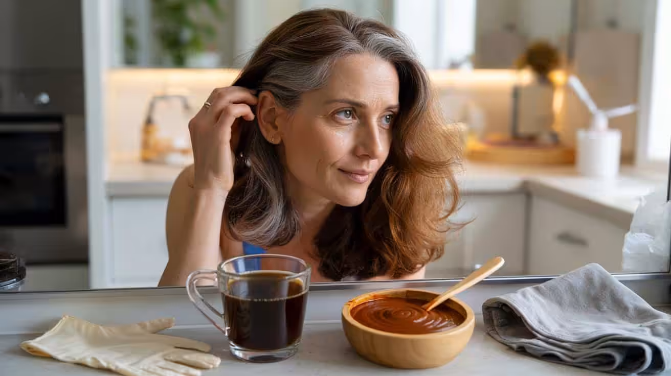 Say goodbye to gray hair with this 2 ingredient homemade dye