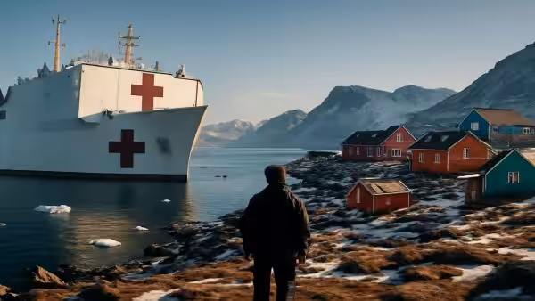 This humble American hospital ship sits at the center of another US–Greenland spat