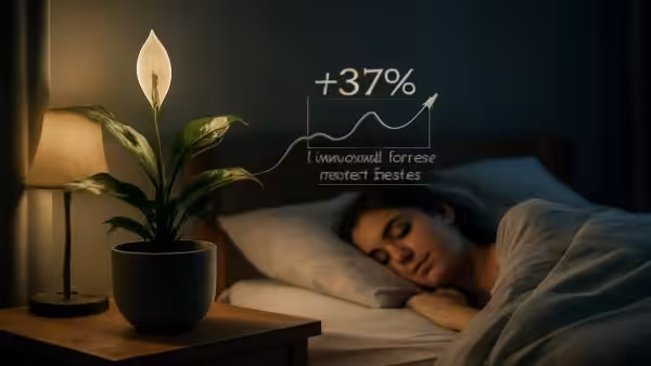 How a single houseplant in the bedroom increases deep sleep phases by 37%, nasa study