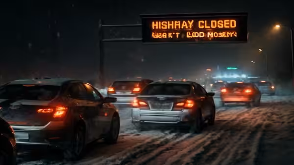 Heavy snow is now officially confirmed to arrive overnight, as authorities warn of stranded motorists, cancelled flights, and rapidly worsening conditions, yet thousands still refuse to delay their trips