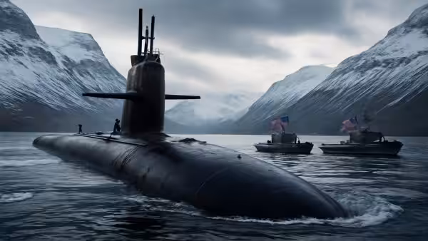 This is a historic first: the United States deploys a nuclear submarine to Iceland, worrying Russia