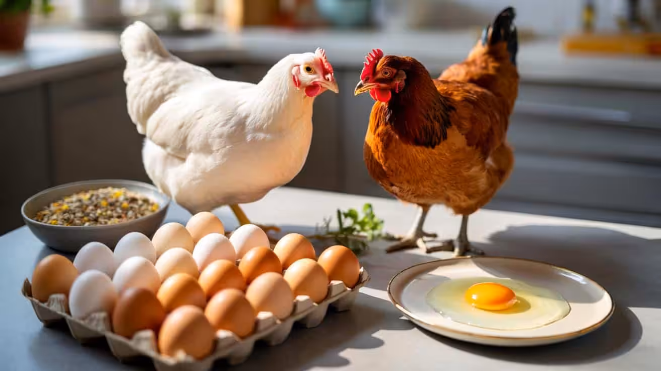 The difference between brown and white eggs finally explained by science