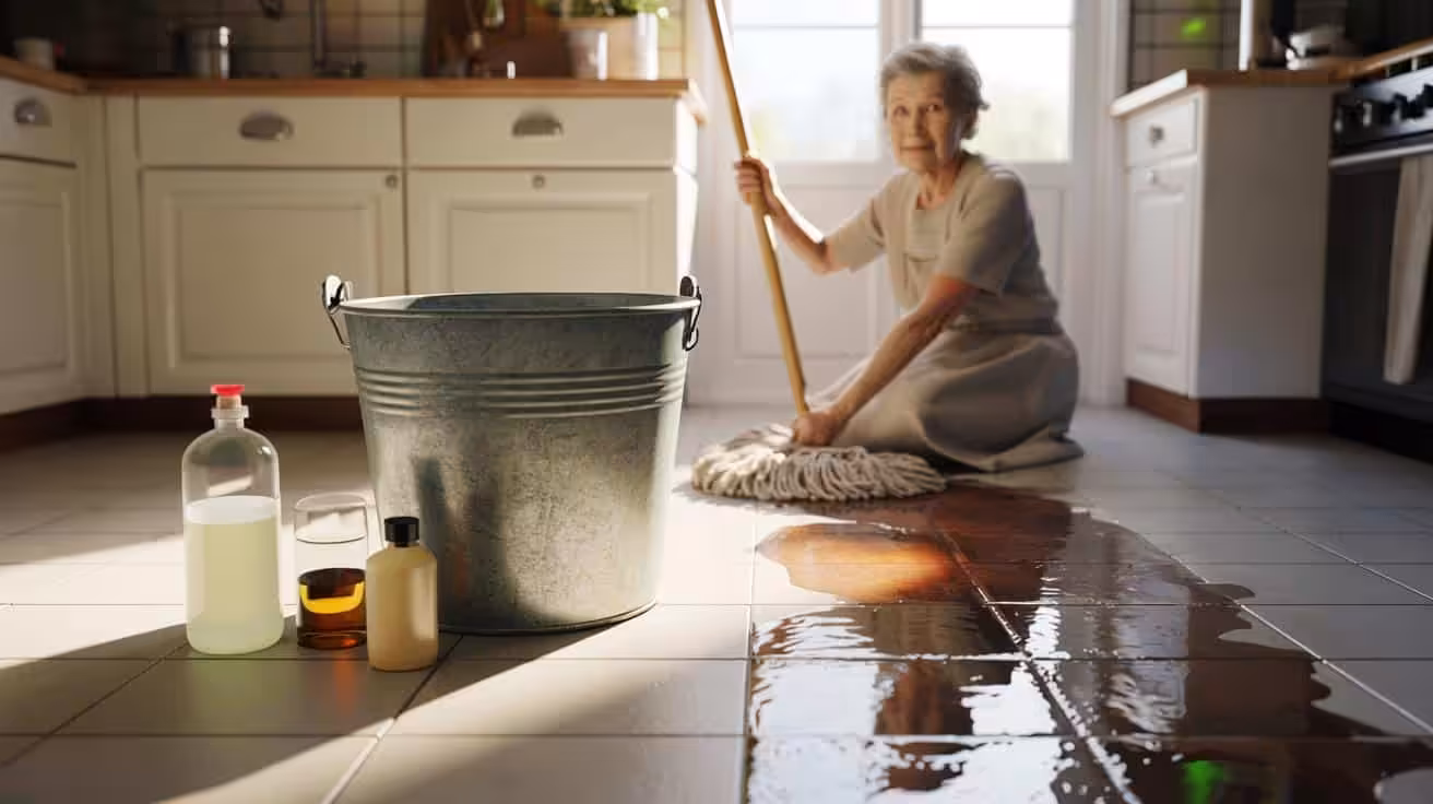 The grandmother’s old mix that makes floors shine the easy method proven over decades