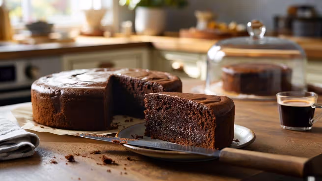 The rich chocolate cake recipe that stays moist for days without frosting