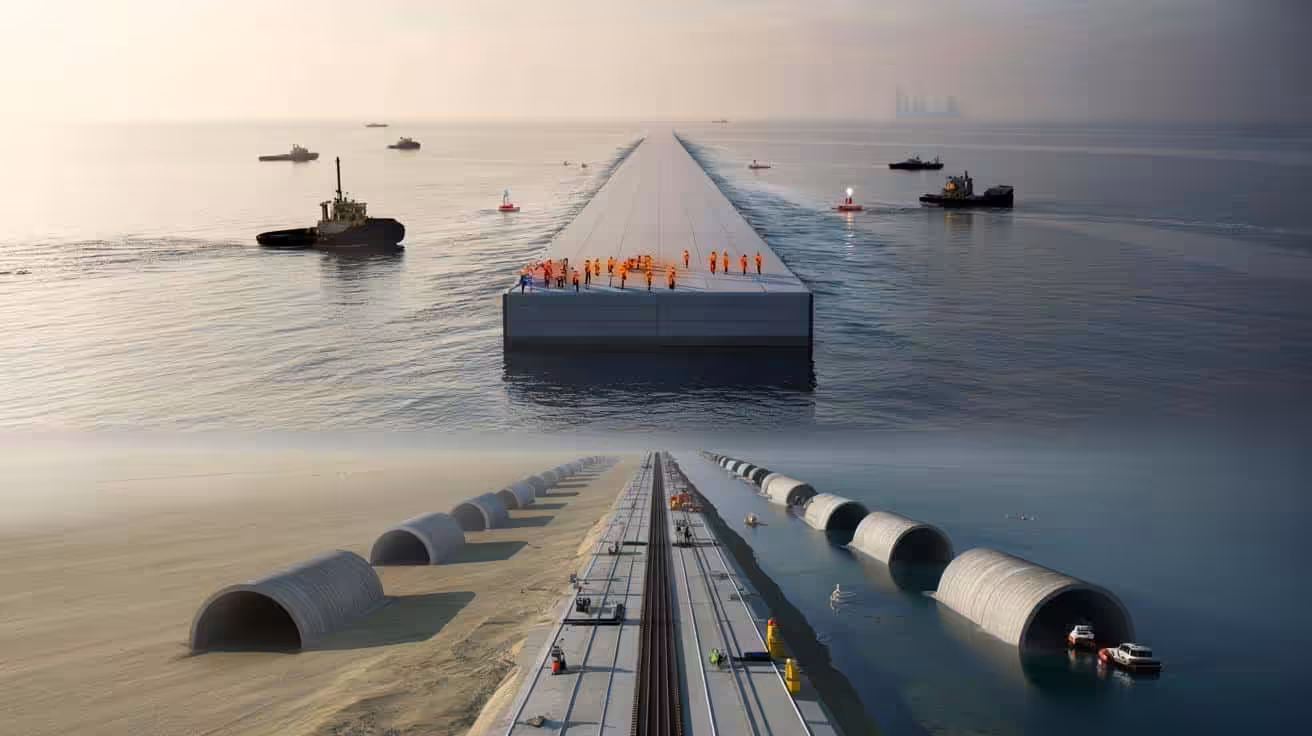 The world’s largest immersed tunnel is under construction and its building method is tearing engineers apart