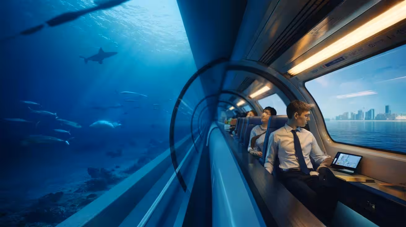 They are building the world’s longest high-speed underwater train : it will run beneath the ocean and link two continents in minutes