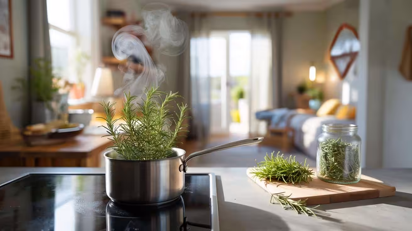 This everyday aromatic kitchen herb eliminates indoor odours within minutes and, according to tests, keeps rooms naturally fresh for hours without sprays or chemicals